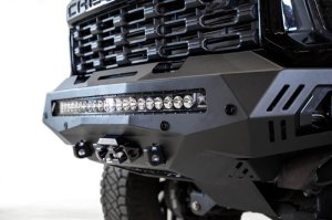 Chevrolet Silverado 3500 Bumper - Front - Addictive Desert Designs - Stealth Fighter - Hammer Black with Satin Black Panels - `20-`27 Chevrolet Silverado 3500 Bumper - Front - Addictive Desert Designs - Stealth Fighter - Hammer Black with Satin Black Panels - `20-`27